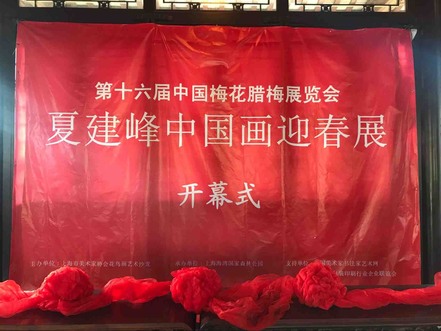 第十六屆中國梅花臘梅展覽會(huì)——夏建峰中國畫迎春展開幕式