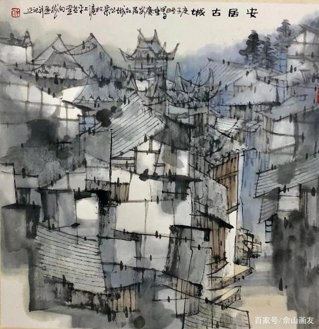 著名畫家沈向然，“每日一歌”中國畫作品欣賞